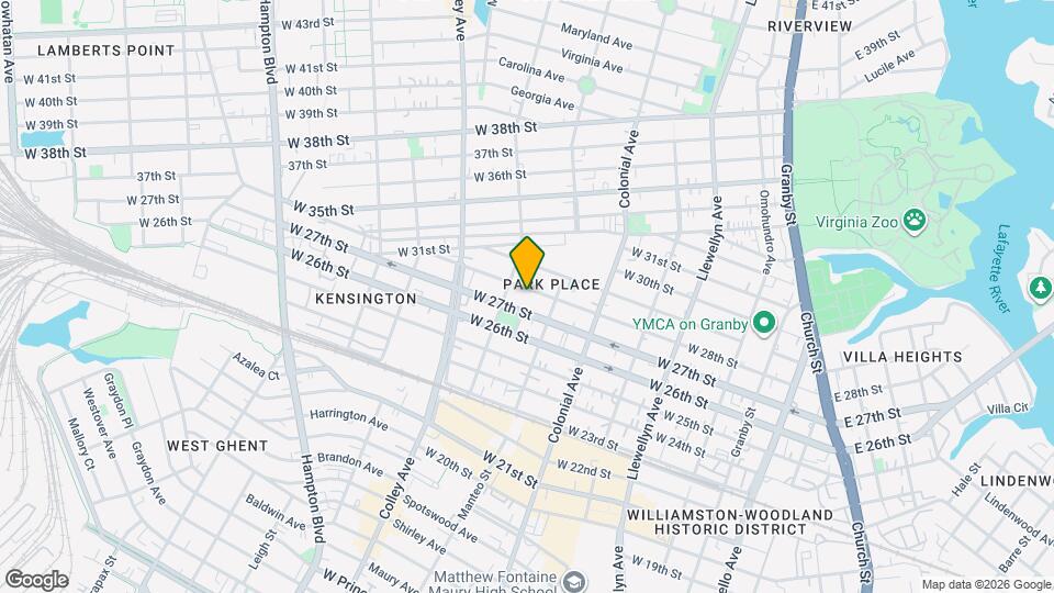 623 W 28th St Map and Location Details