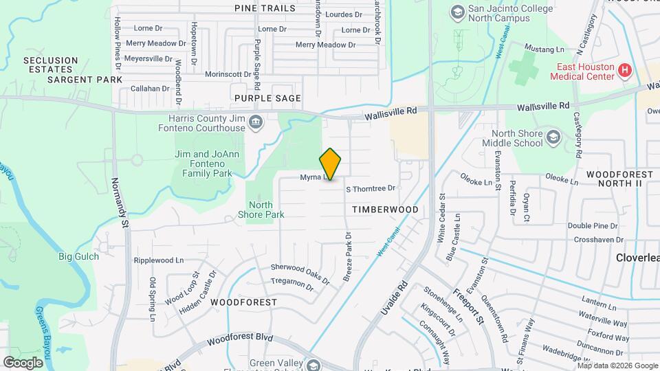 13323 S Thorntree Dr Map and Location Details