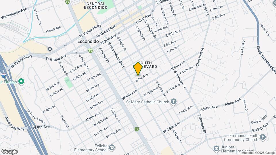 218 W 8th Ave Map and Location Details