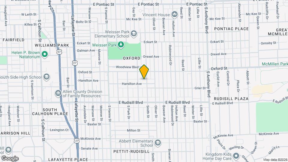 1023 Hamilton Ave Map and Location Details
