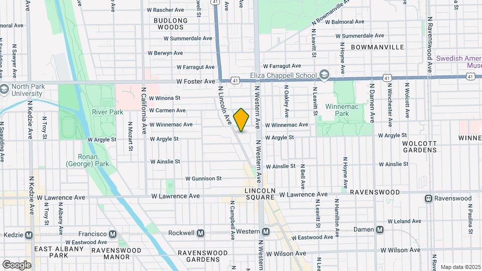 5015 N Lincoln Ave Map and Location Details