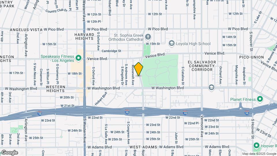 1801 S Normandie Ave Map and Location Details