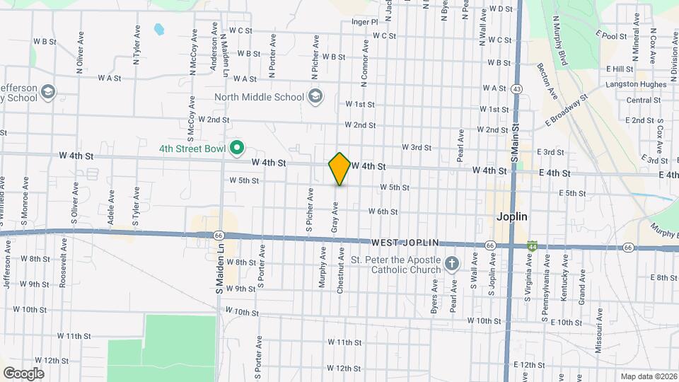 507.5 Gray St Map and Location Details