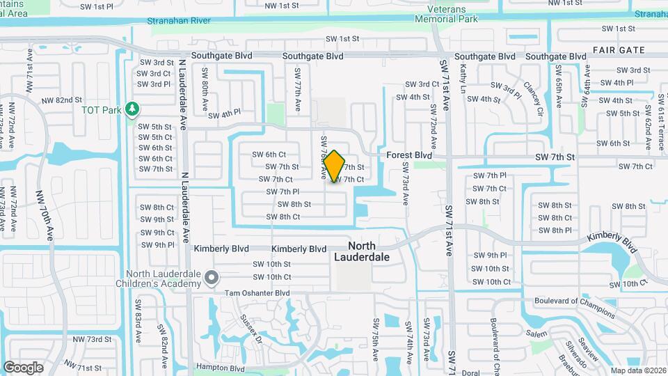 7523 SW 7th Pl Mapa y Detalles de la Ubicación