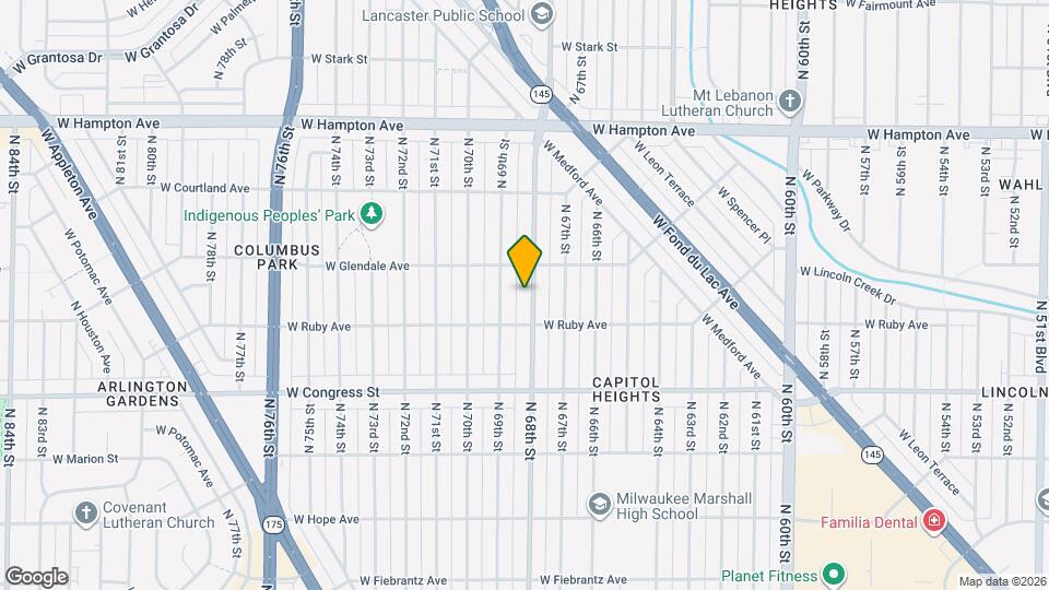 4539 N 68th St, Unit 4539 Mapa y Detalles de la Ubicación