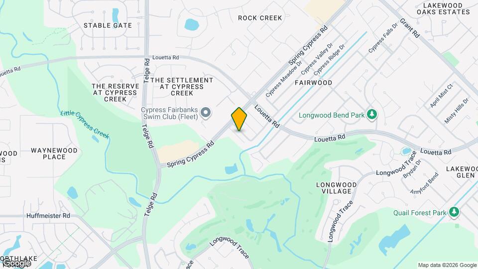 14427 Cypress View Dr Map and Location Details