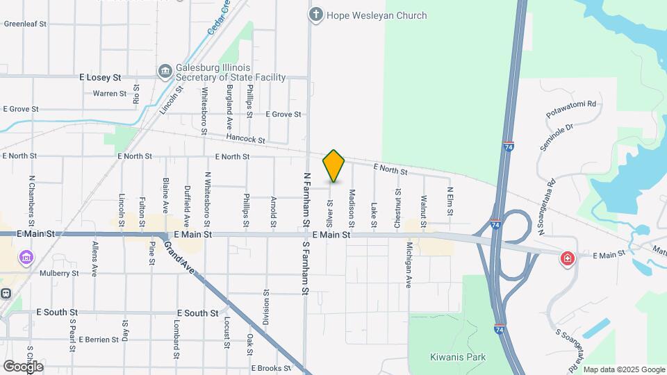 187 Silver St Map and Location Details