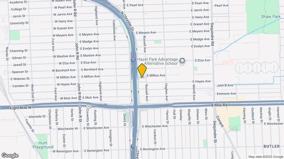 1019 E Hayes Ave Map and Location Details