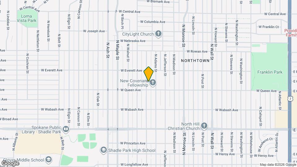 5118 N Hawthorne St Map and Location Details