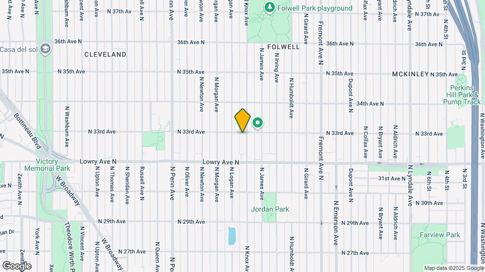 3251 N Knox Ave Map and Location Details
