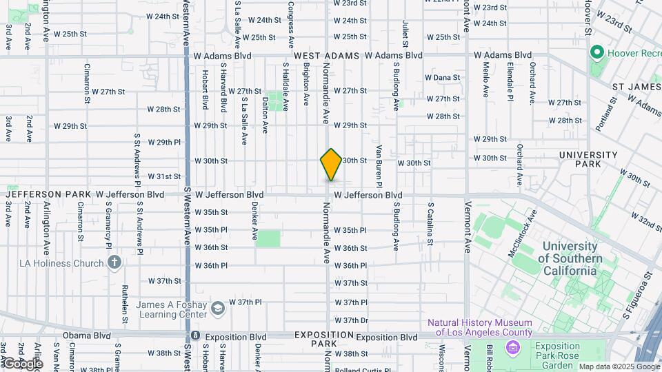3116 S Normandie Ave Map and Location Details