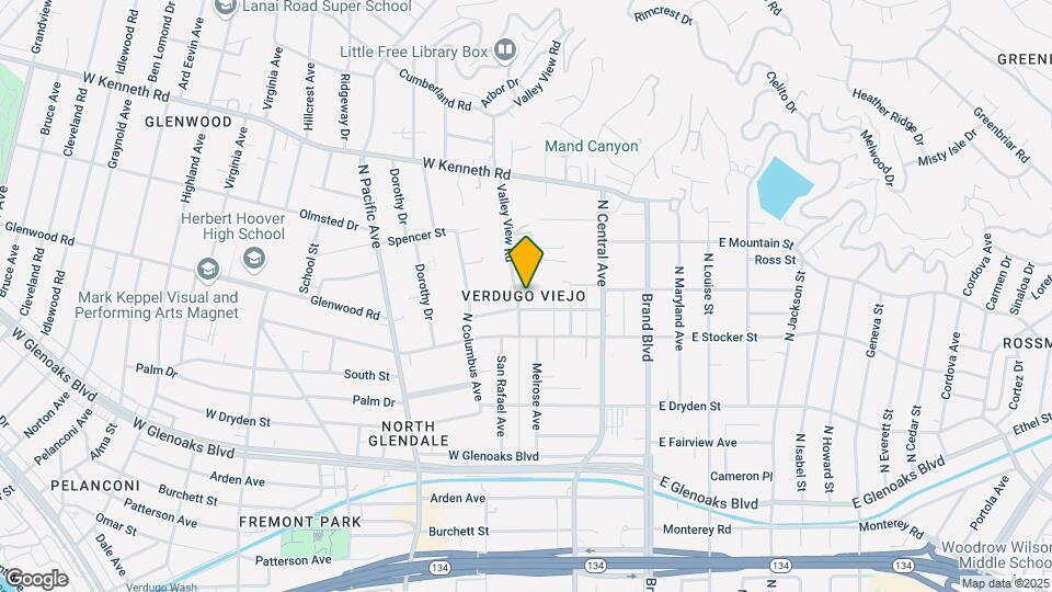 1234 Valley View Rd Map and Location Details