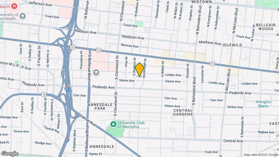 1444 Vance Ave Map and Location Details