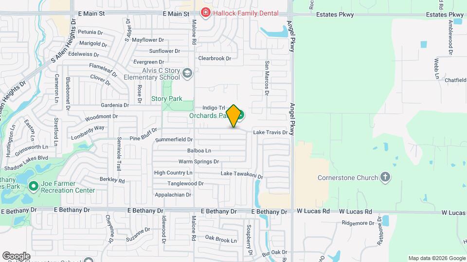 1632 Lake Travis Dr Map and Location Details