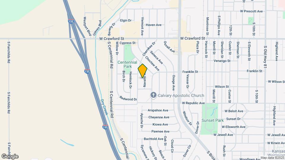 860 Navaho Ave Map and Location Details