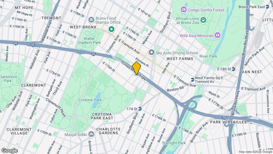 1841 Mohegan Ave Map and Location Details