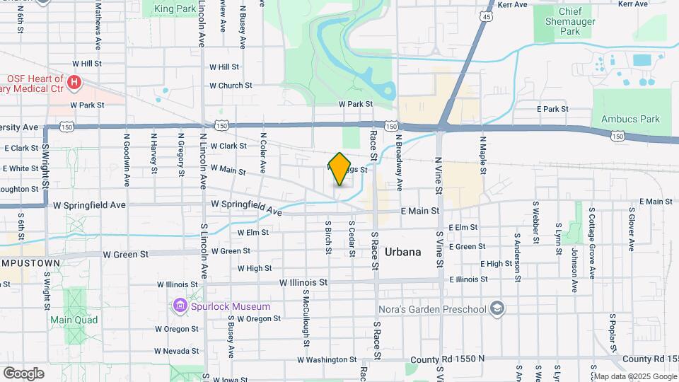 104 N Central Ave Map and Location Details