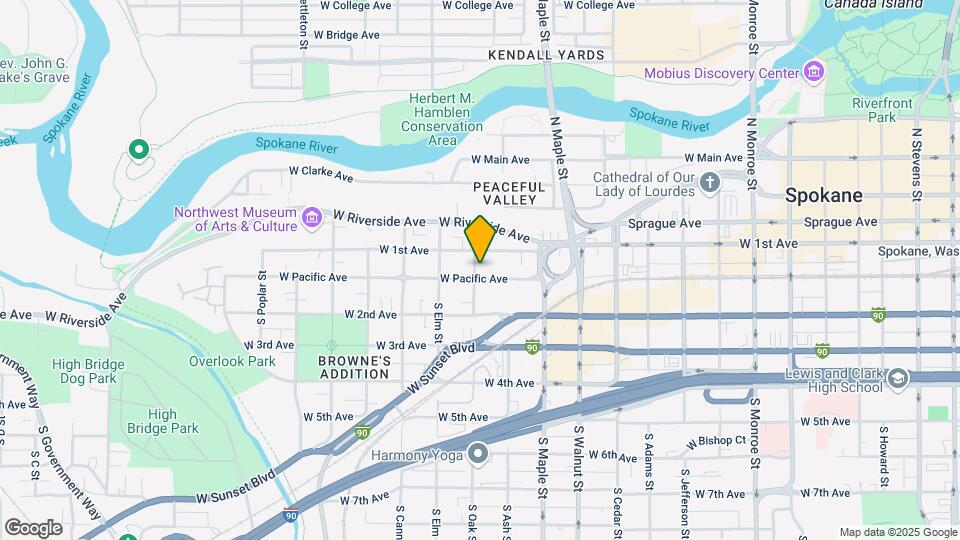 1730 W Pacific Ave Map and Location Details