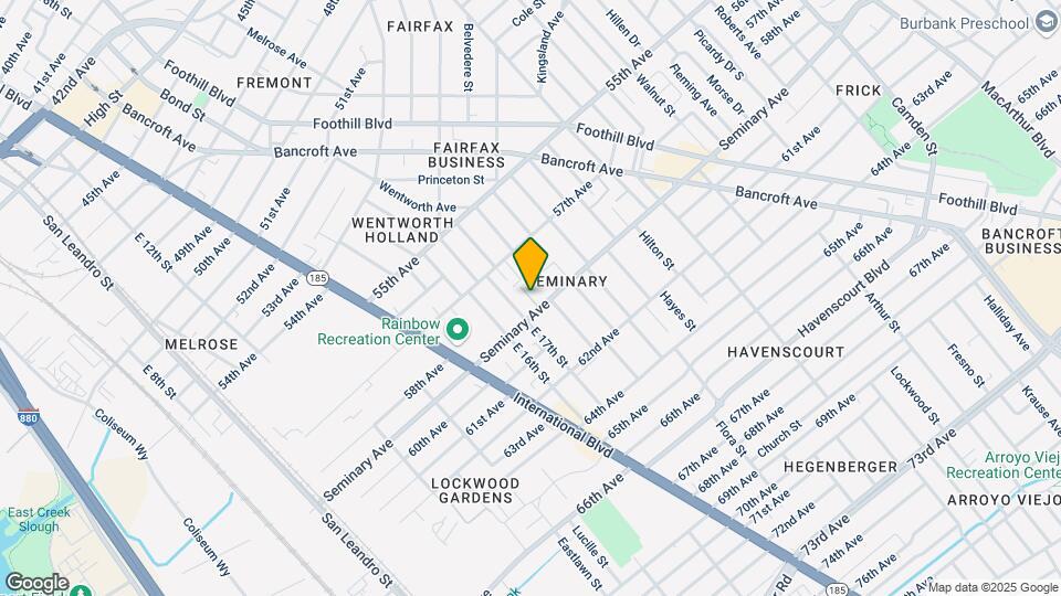 1725 Seminary Ave Map and Location Details