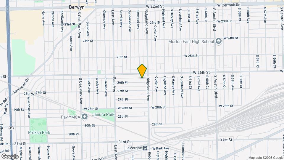 6419 W 26th Pl Map and Location Details