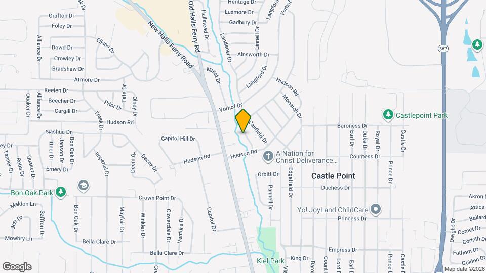 10433 Hallwood Dr Map and Location Details