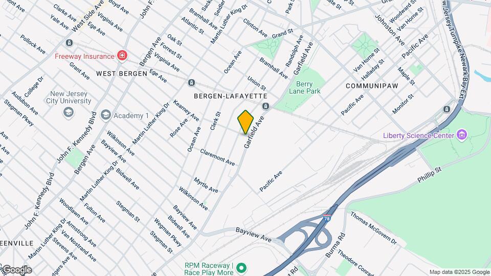 117 Carteret Ave Map and Location Details