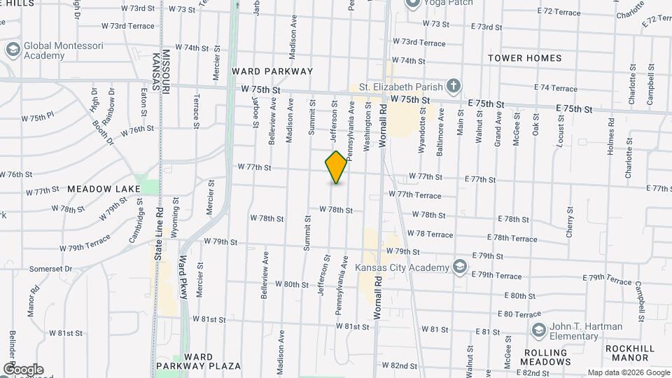 7723 Jefferson St Map and Location Details