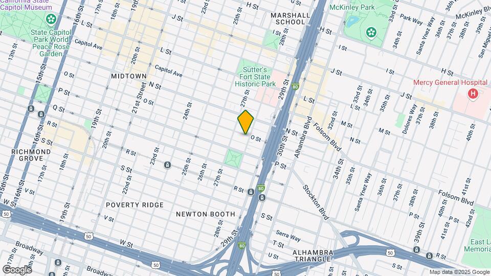 2728 O St Mapa y Detalles de la Ubicación