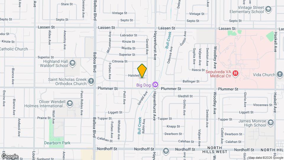 9532 Rubio Ave Mapa y Detalles de la Ubicación