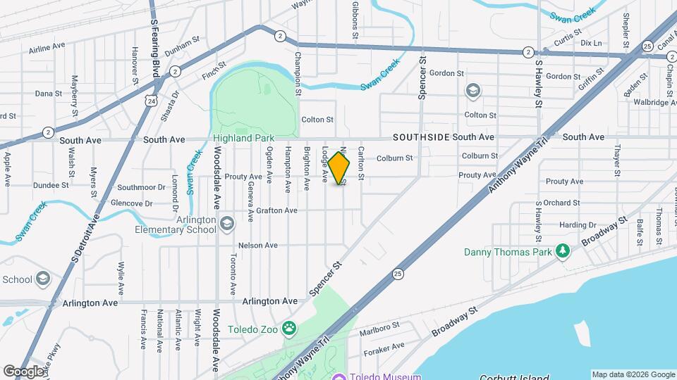 622 Nicholas St Map and Location Details