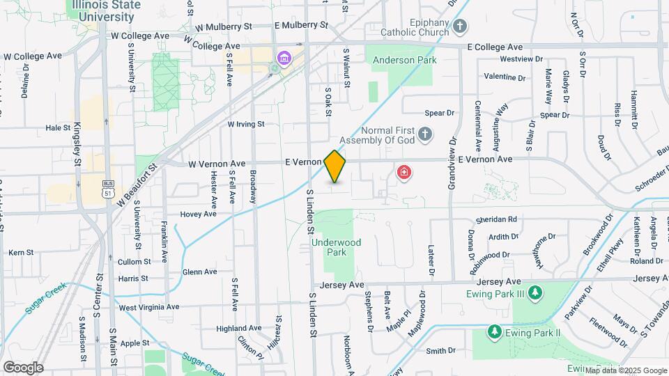 208 Lindell Dr Map and Location Details