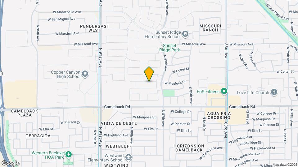 8763 W Orange Dr Map and Location Details