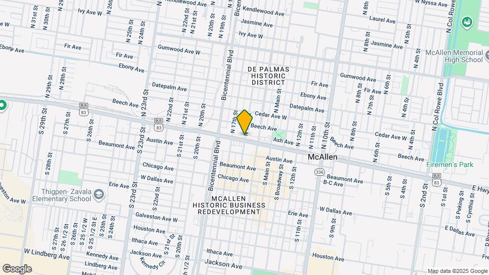 21 N 16th St Map and Location Details