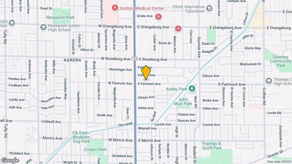 121 E Fairmont Ave Map and Location Details