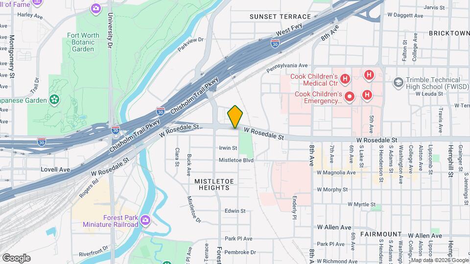 2204 W Rosedale St S Map and Location Details