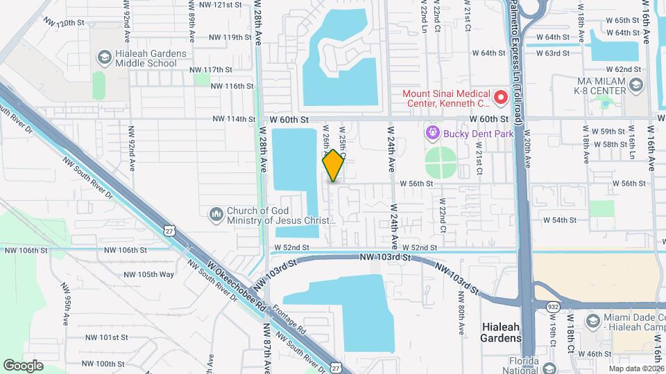 2582 W 56th St, Unit VALENCIA GARDENS Map and Location Details
