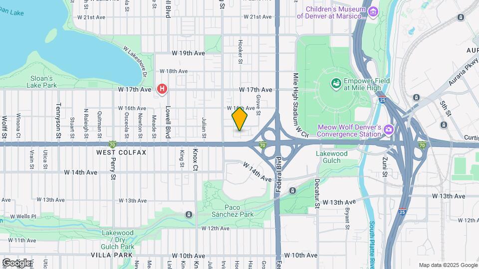 1521 Hooker St Map and Location Details