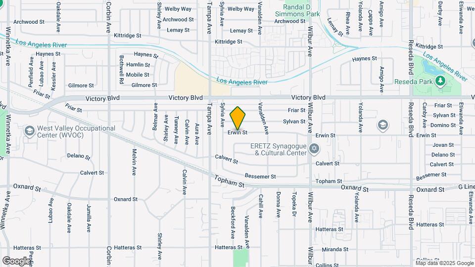 19198 Erwin St Map and Location Details