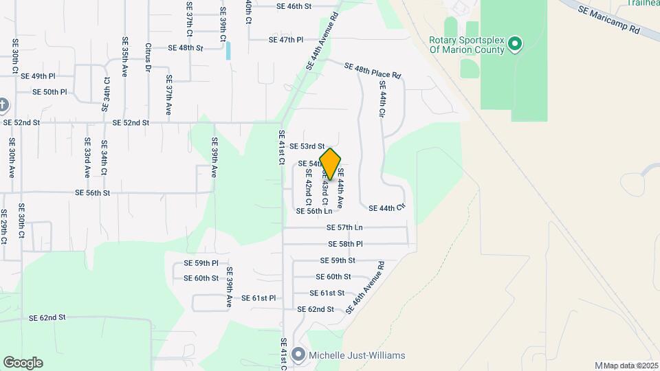5525 SE 43rd Ct Map and Location Details
