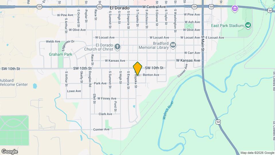 1010 S Topeka St Map and Location Details