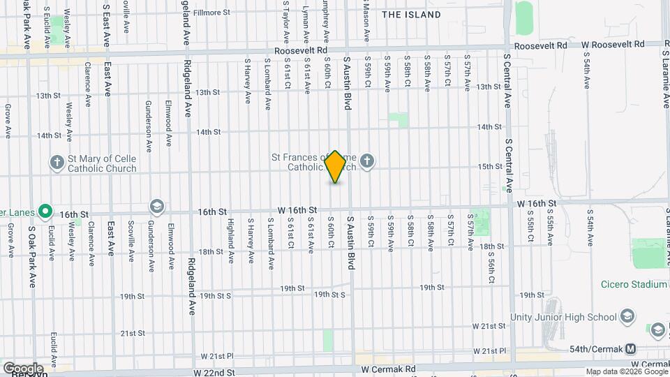 1525 S 60th Ct Map and Location Details