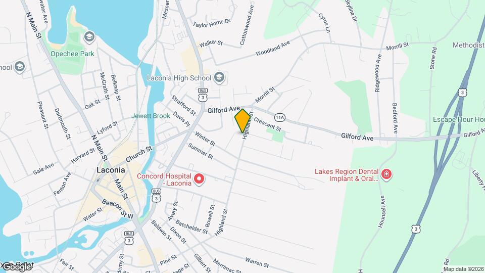 180 Highland St Map and Location Details