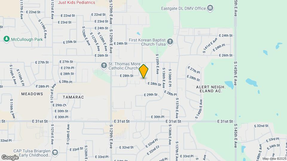 2758 S 133rd E Ave Map and Location Details