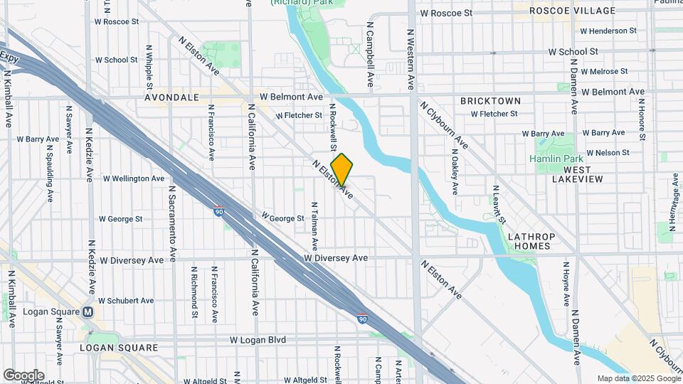 2960 N Elston Ave, Unit 2960 Elston Map and Location Details