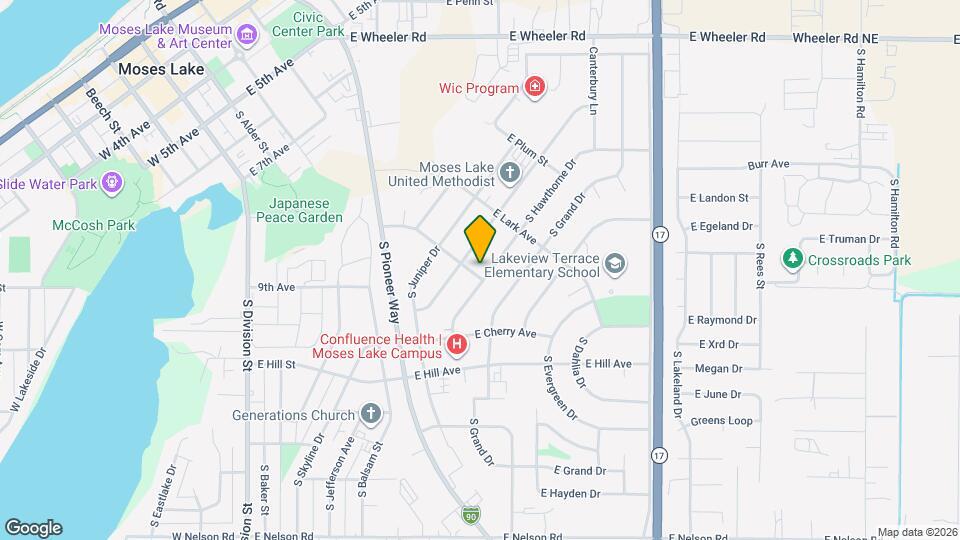 836 E Olive Ave Map and Location Details