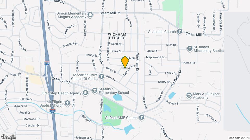 323 Tennant Ave Map and Location Details