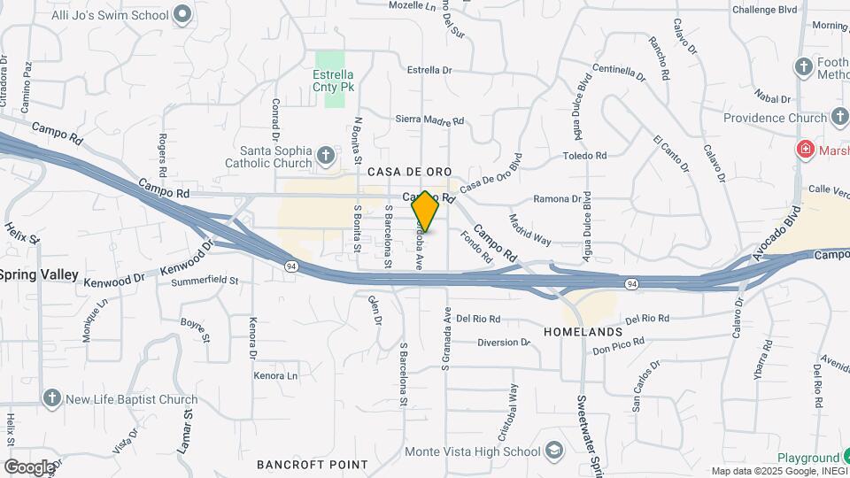 3641 S Cordoba Ave Map and Location Details