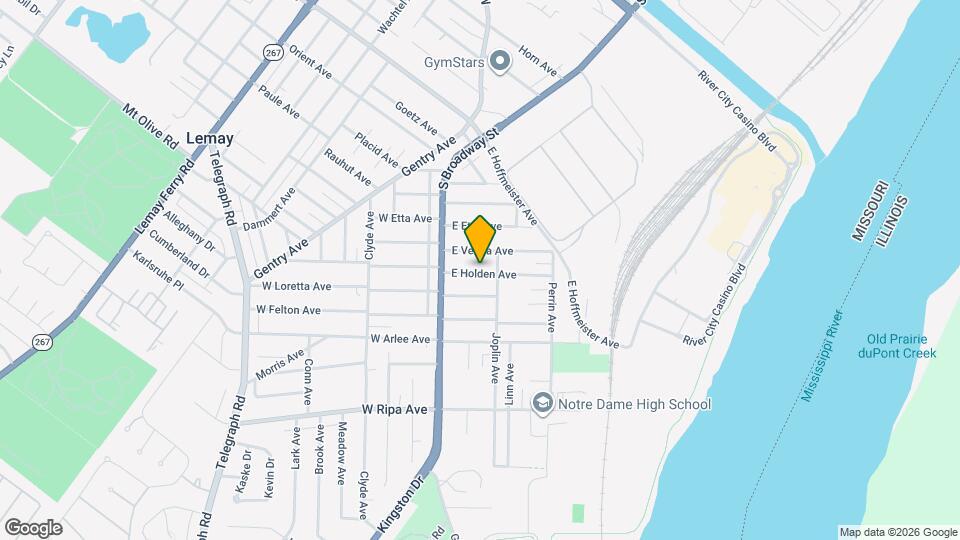 127 E Holden Ave Map and Location Details