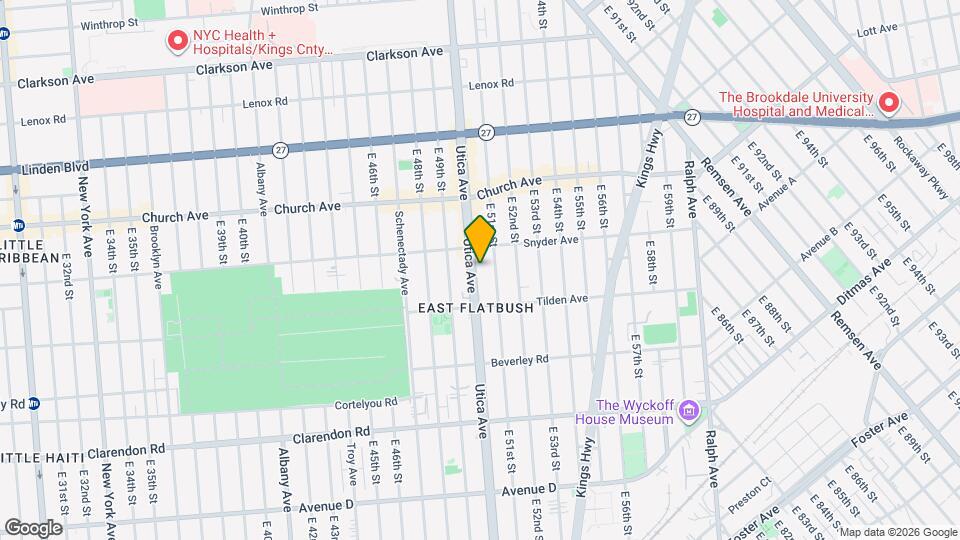 963 Utica Ave Map and Location Details