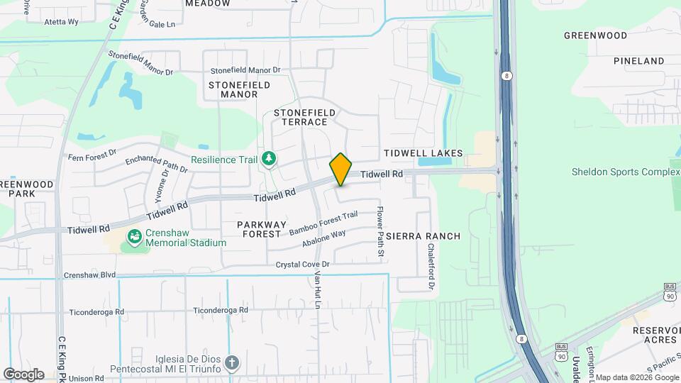 8734 Rainglen Ln Map and Location Details